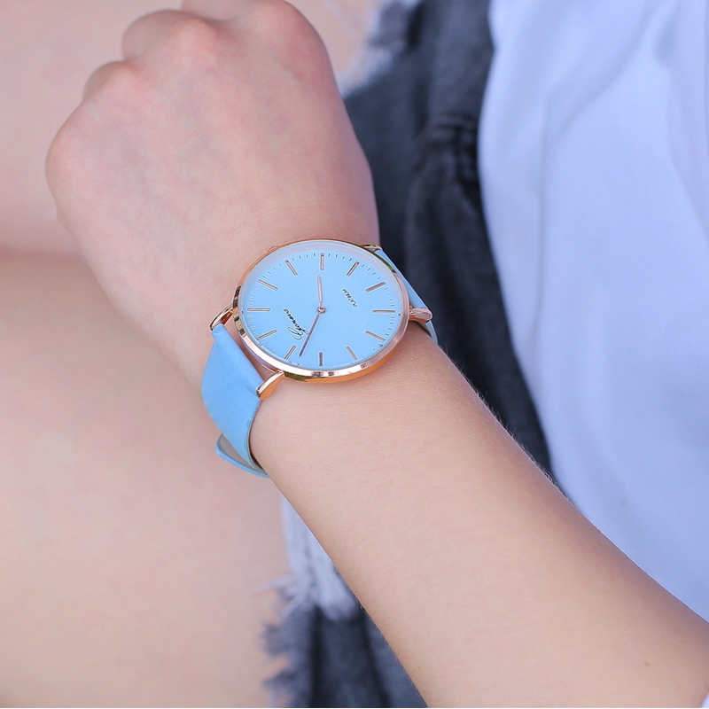 Đồng hồ đeo tay Quartz có thể thay đổi màu sắc dưới ánh mặt trời phong cách thời trang hàn quốc dành cho nữ