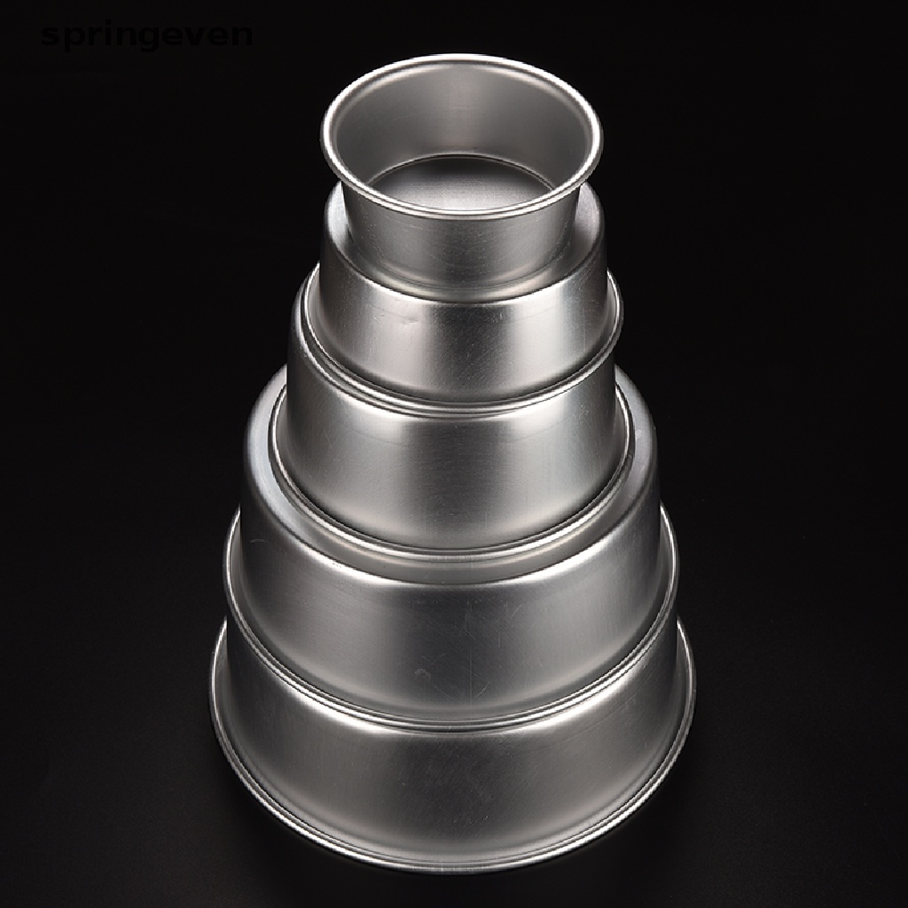 Khuôn Nướng Bánh Hình Tròn Bằng Nhôm 5 Kích Cỡ Tiện Dụng Cho Nhà Bếp DIY