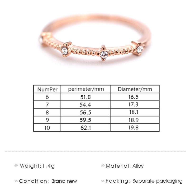 Set 4 Nhẫn Đeo Tay Kiểu Dáng Đơn Giản Phong Cách Hàn Quốc Dành Cho Nữ