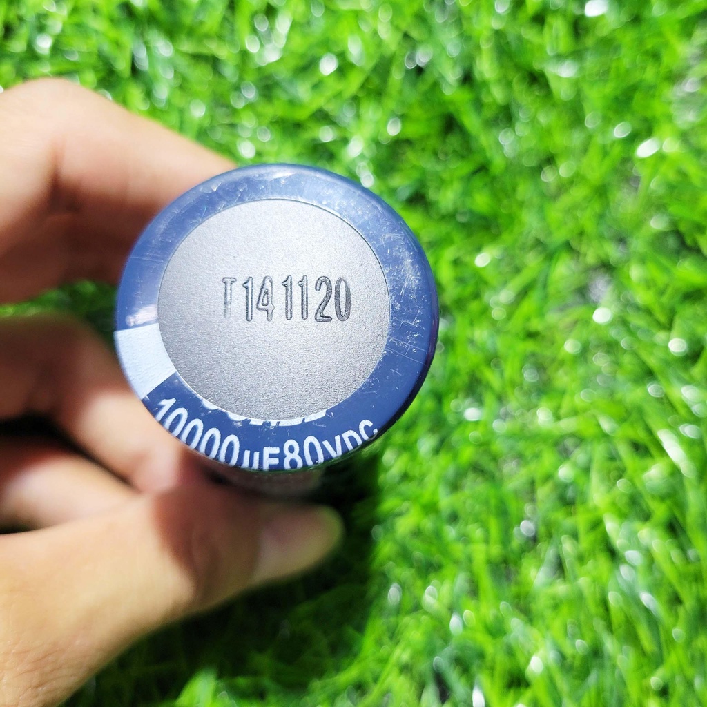 Tụ Lọc Nguồn 80v 10000uF 3.5x7.2cm chuẩn dung lượng