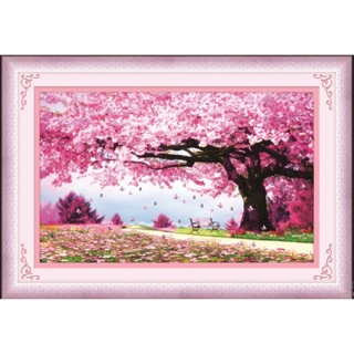 Tranh thêu chữ thập 3d Cây Tình Yêu < 53518 > chưa thêu