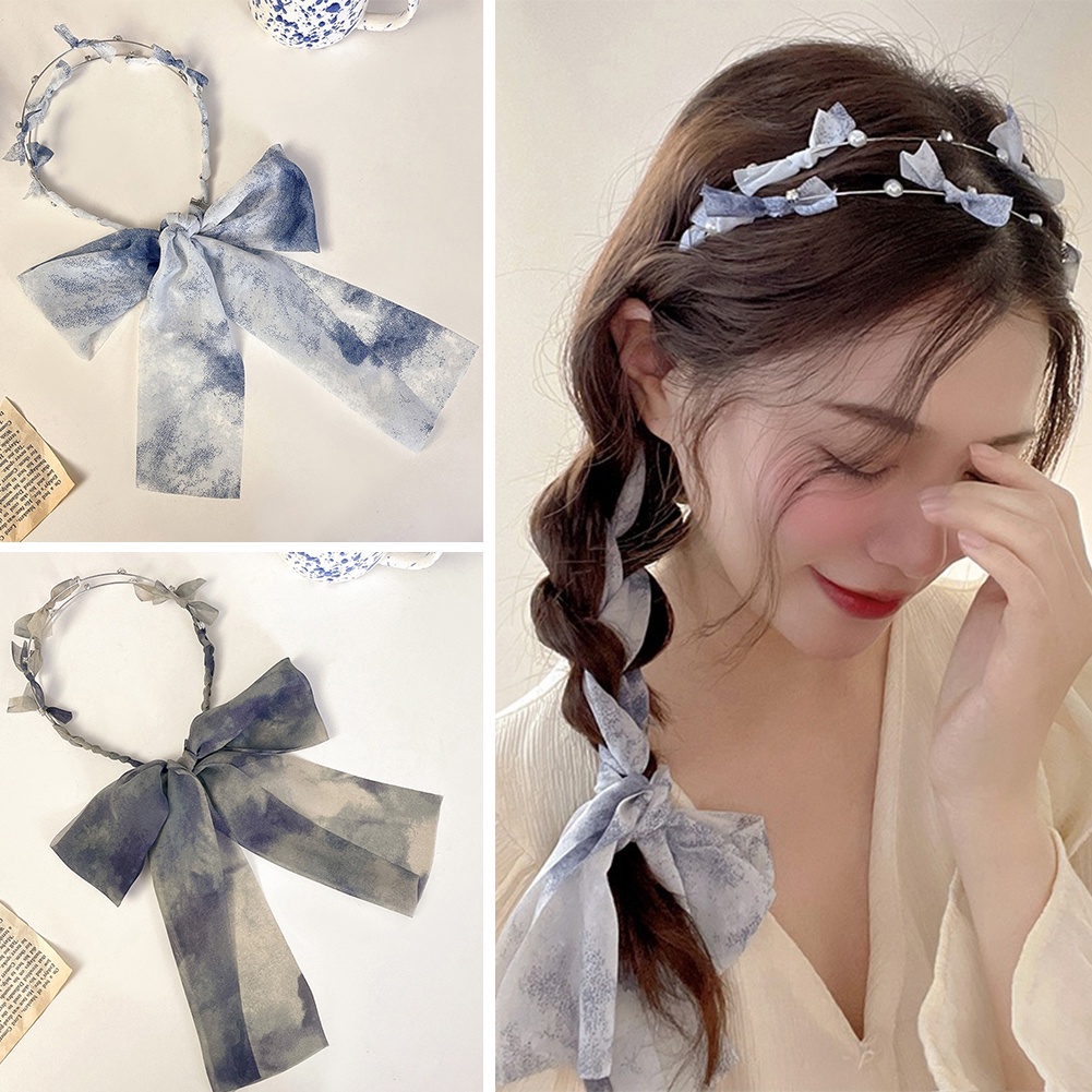 Băng Đô Vải Lụa Họa Tiết Hoa Thời Trang Cho Nữ