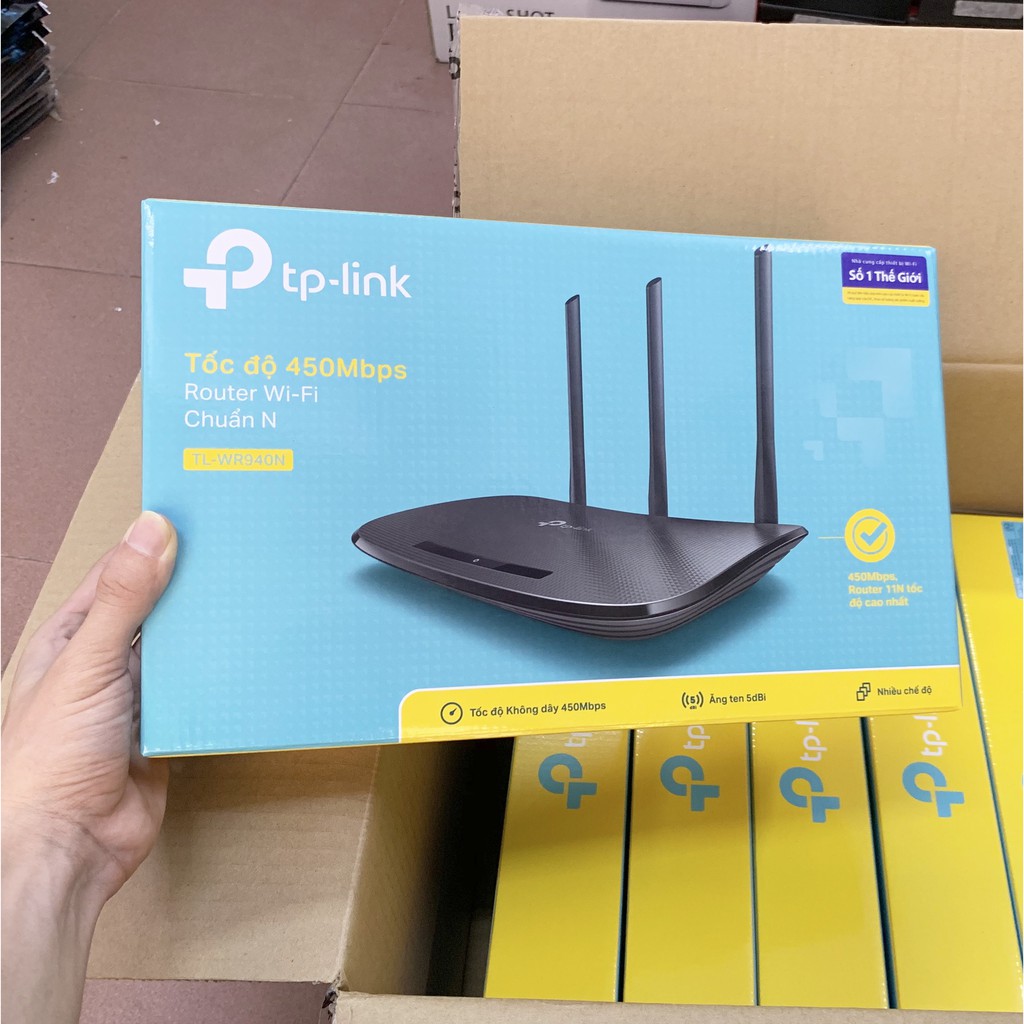 Bộ Phát WiFi Tplink WR940N 450Mbps 3 Râu - Chính hãng | BigBuy360 - bigbuy360.vn