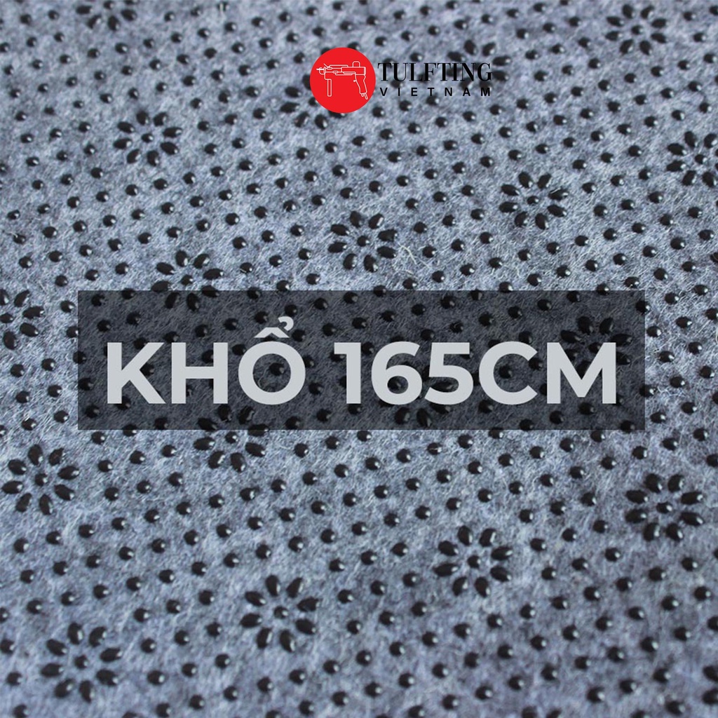 Vải dạ lót có họa tiết cao su chống trượt, dùng lót thảm tufting handmade kích thước lớn | Anti Slip rug fabric