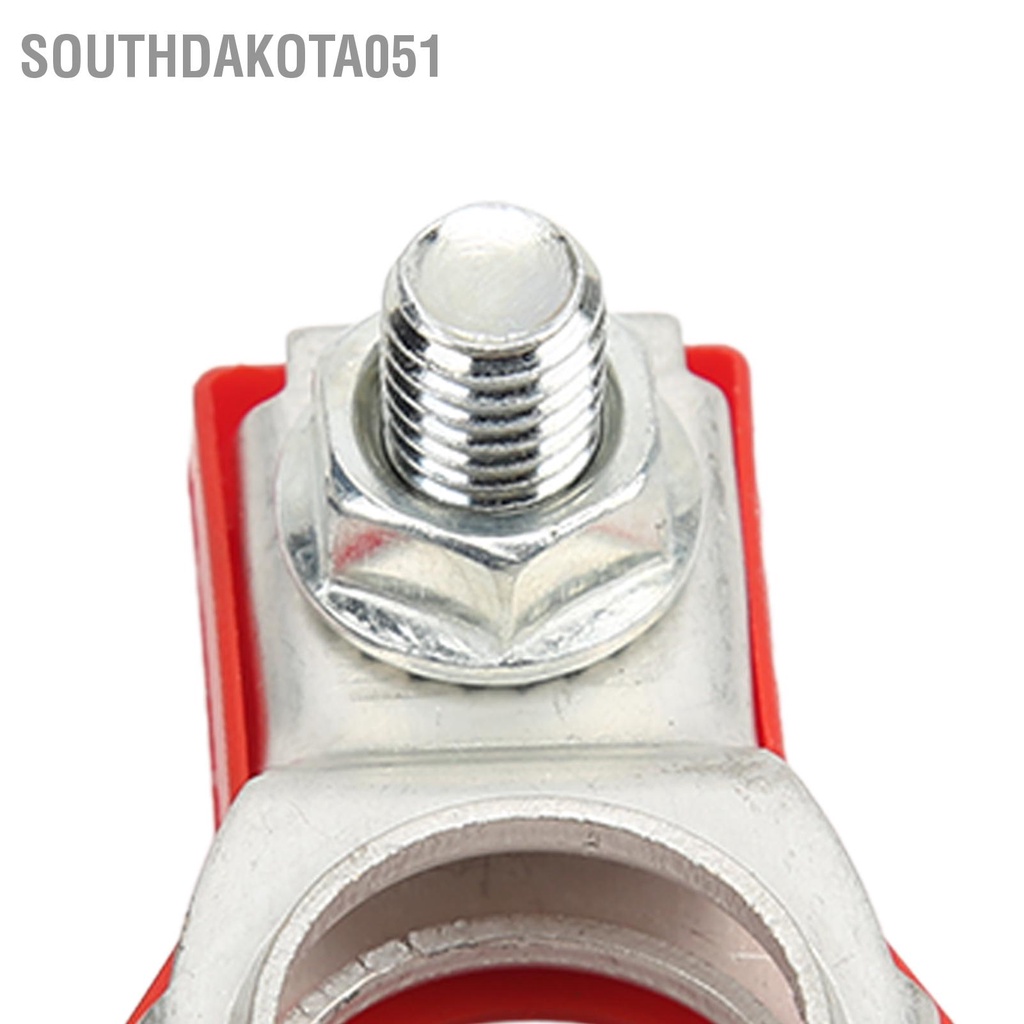 Southdakota051 2pcs Positive Negative Battery Terminal Set 243407F000 243407F001 Car Cable Connector Clamp Replacement for INFINITI