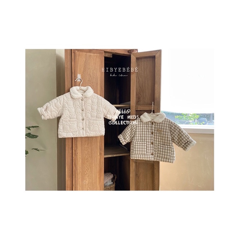 ÁO KHOÁC NỈ CHẦN BÔNG CHO BÉ