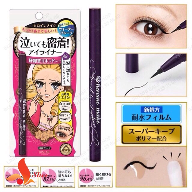 Set Mascara kẻ mắt tẩy trang Kissme Isehan Kiss Me Heroine | BigBuy360 - bigbuy360.vn