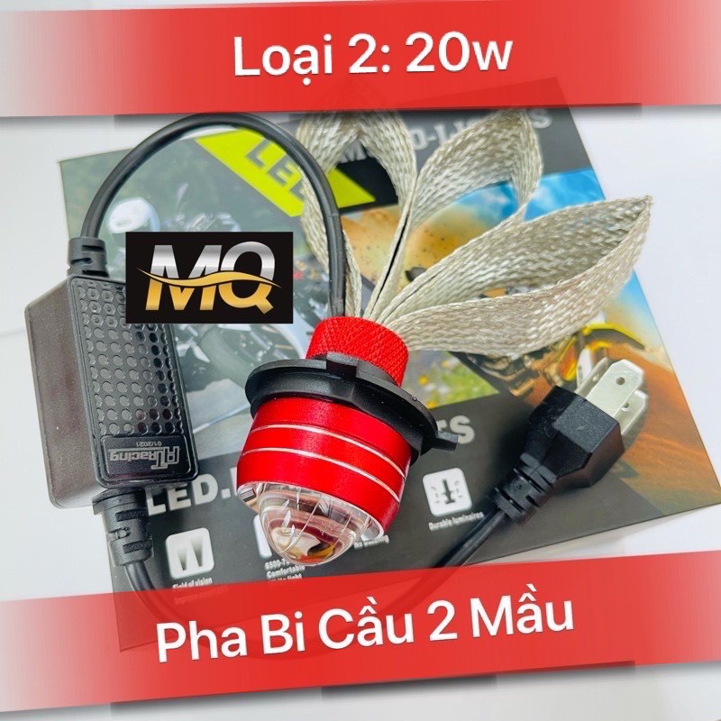 Đèn Pha Led RUBY Bi Cầu Mini 2 Mầu Đuôi Công Chuyên Ô Tô Xe Máy 2022