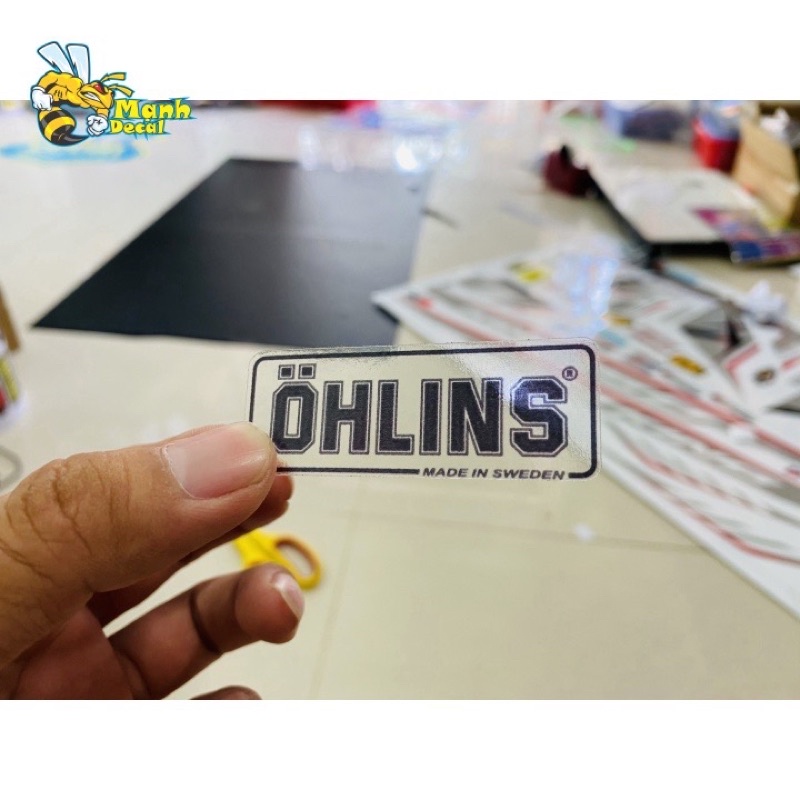 Tem Trong Ohlins/Nitron Dán Thụt Bình Dầu