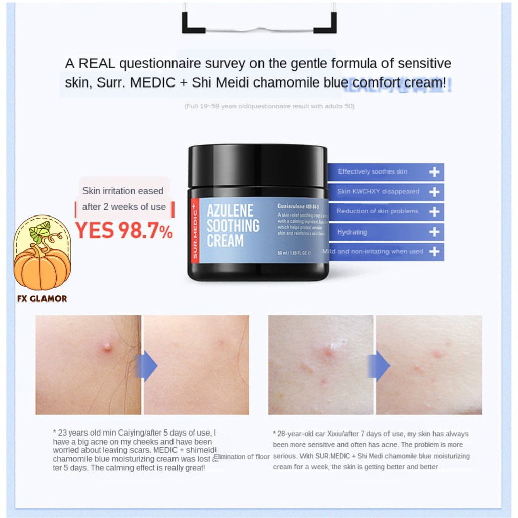 Kem dưỡng da NEOGEN SURMEDIC+ AZULENE SOOTHING CREAM 50ml