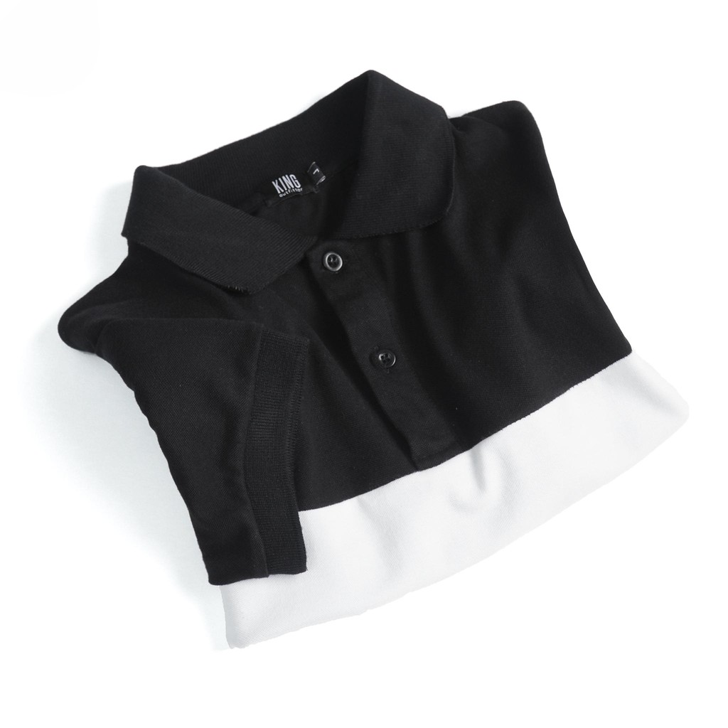 Áo polo Nam Tay Ngắn, áo thun nam có cổ vải Cotton dày mịn Rẻ Đẹp Đen Phối Trắng Xám PL721 | BigBuy360 - bigbuy360.vn