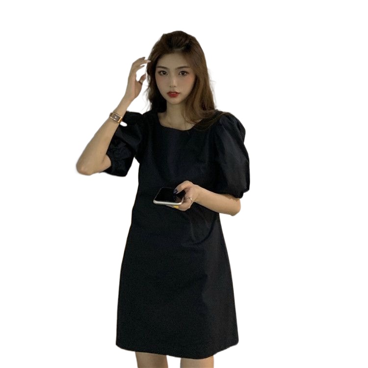 Đầm Perty tay ngắn phong cách thời trang Hàn Quốc xinh xắn cho nữ