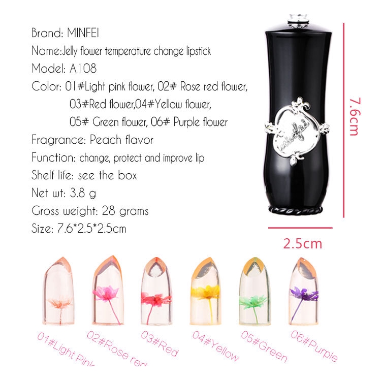 Son Thạch Thay Đổi Màu Sắc Theo Nhiệt Độ Minfei | BigBuy360 - bigbuy360.vn