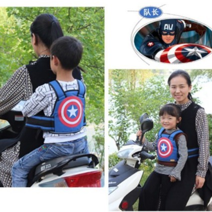 Đai phản quang đi xe máy giữ an toàn cho bé MS02 kèm ảnh thật