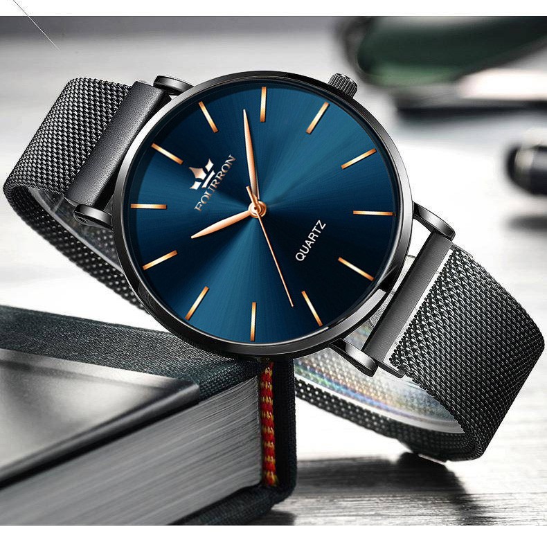 (CHUẨN MEN) Đồng Hồ Nam FOURRON F566 DOanh Nhân 2019 Dây thép Mành Cao Cấp | BigBuy360 - bigbuy360.vn