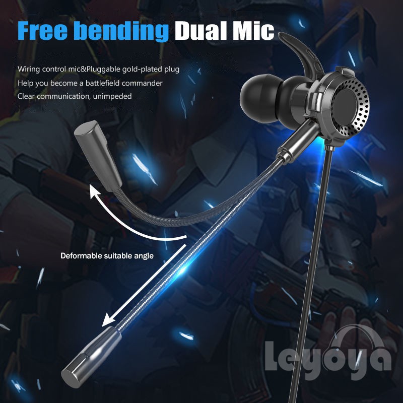 Tai Nghe Chụp Tai Kèm Micro Chống Ồn Chuyên Dụng Chơi Gameleyoya x8 / pubg