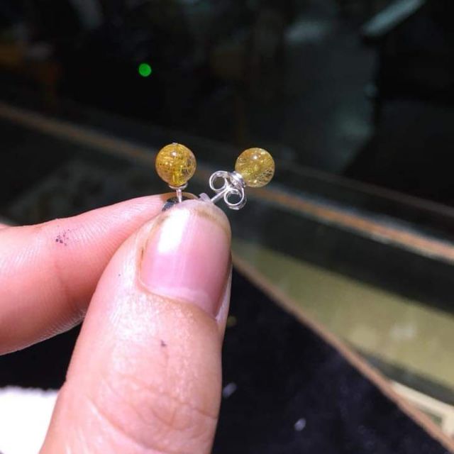 BÔNG TAI NỤ ĐÁ CHỐT BẠC