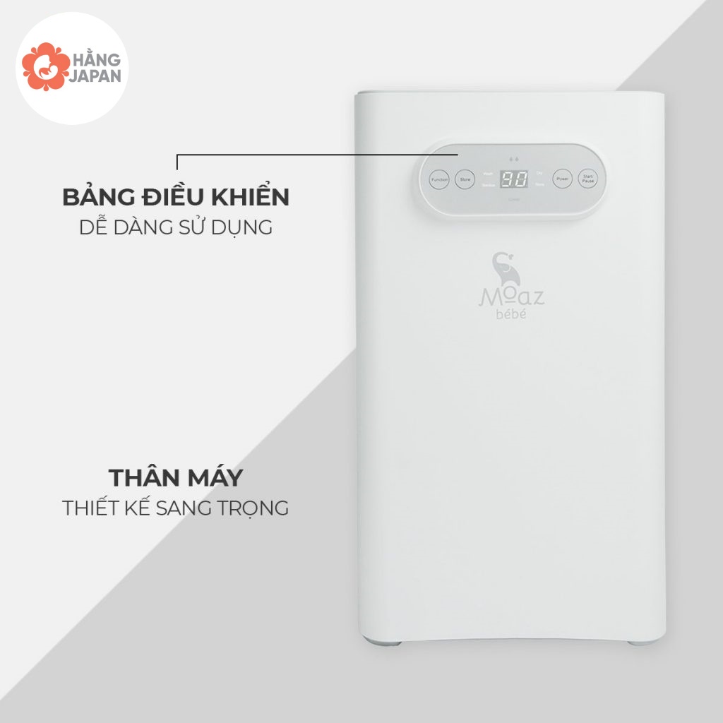Máy rửa bình sữa có tiệt trùng sấy khô Moaz bebe MB035 - Bảo hành chính hãng 1 năm