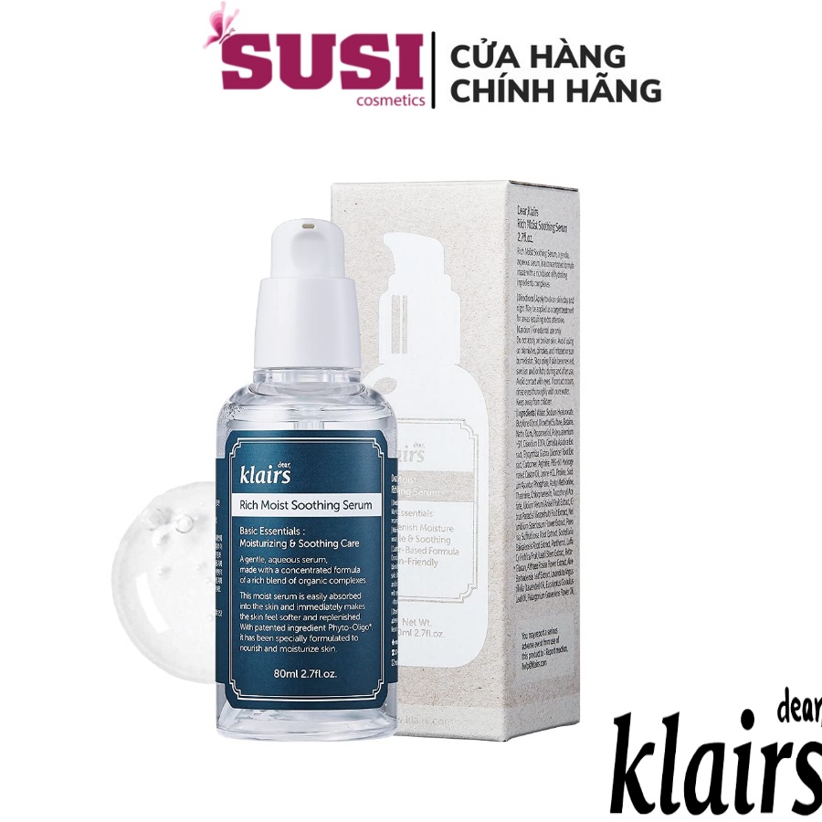 Tinh Chất Dưỡng Ẩm Klairs Rich Moist Soothing Serum 80ml