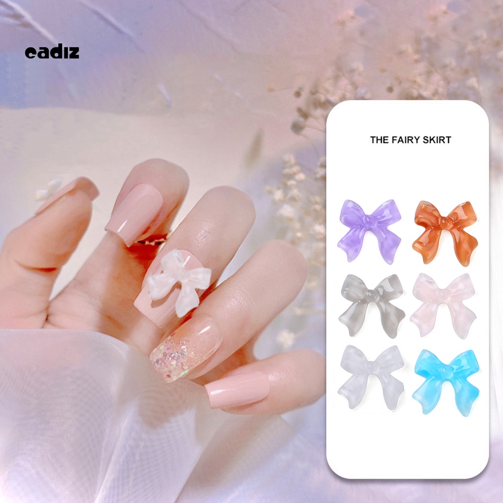 [Hàng mới về] Phụ kiện nơ nhiều màu sắc sáng tạo để trang trí móng tay
