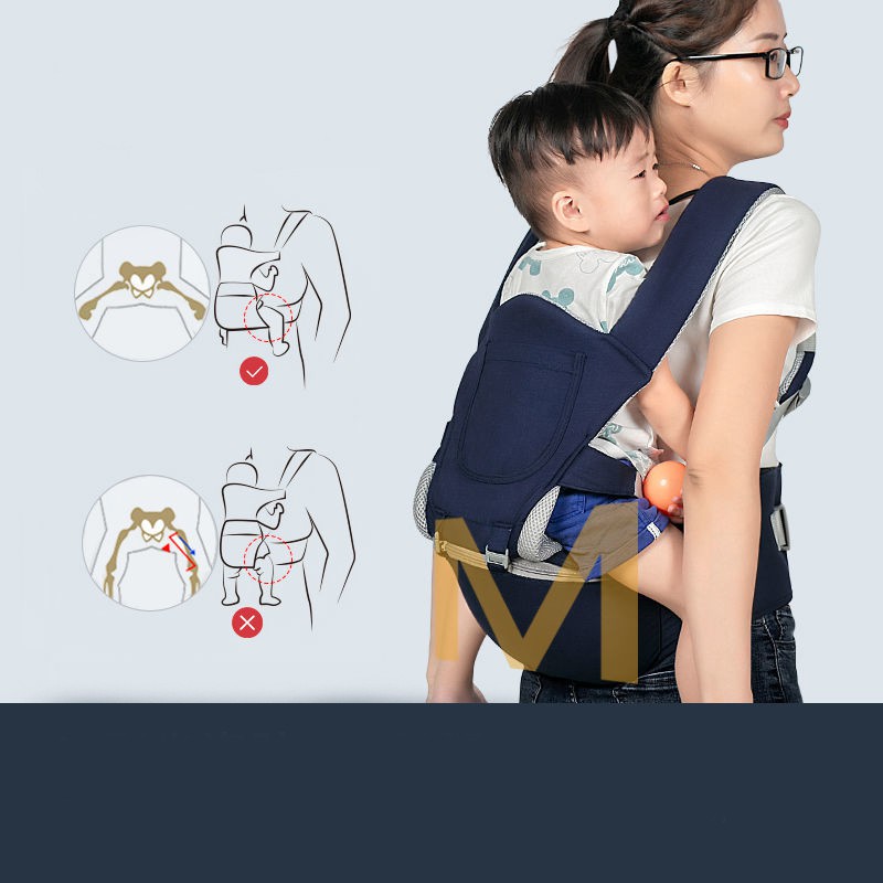 🍁 ĐỊU EM BÉ CÓ BỆ NGỒI CHỐNG GÙ cho bé