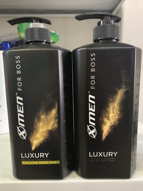 Combo Dầu gội X-Men For Boss Gold Luxury nước hoa nước hoa 650g và sữa tắm 650g