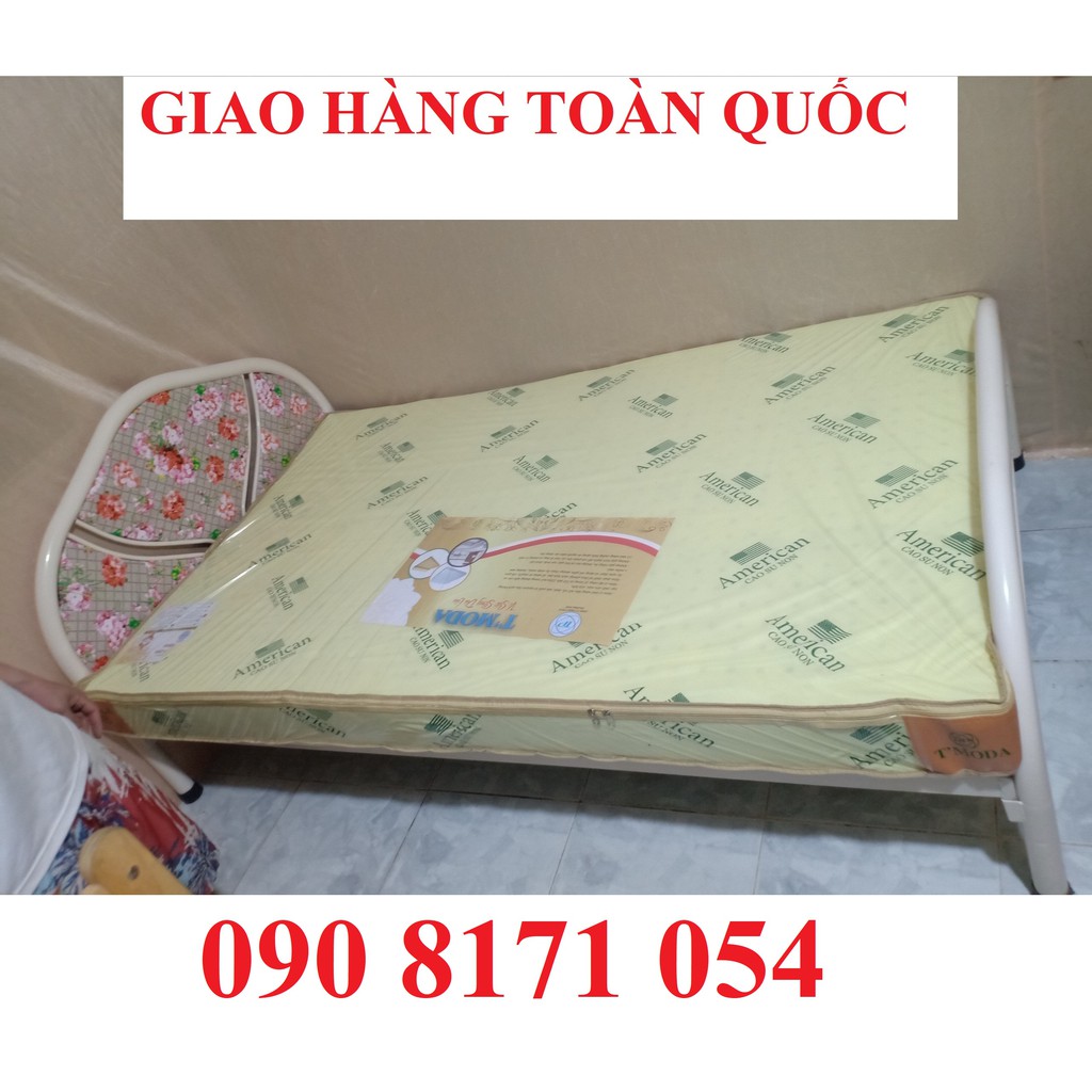 giường sắt đơn ngang 80cm 1m 1m2 1m4 1m6 1m8 dài 2m sắt dày, tháo ráp dễ dàng bảo hành 2 năm