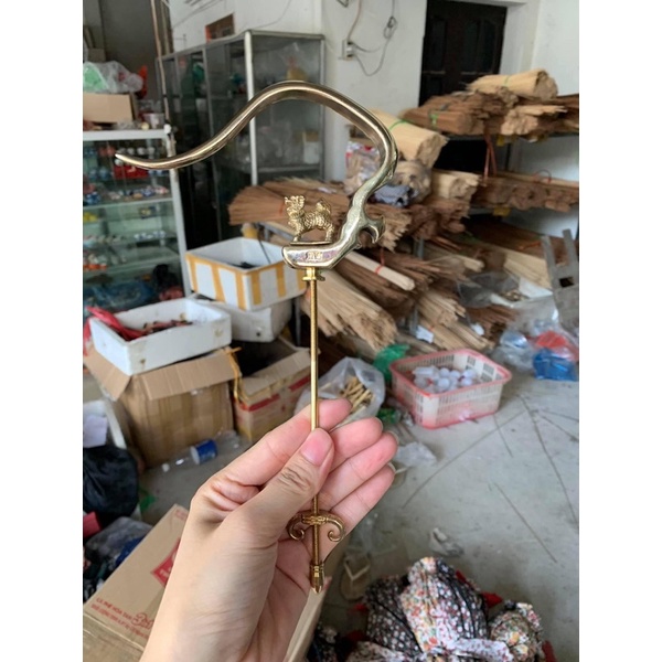 Móc đồng lồng chào mào hoạ mi chống xoay hình cao cấp