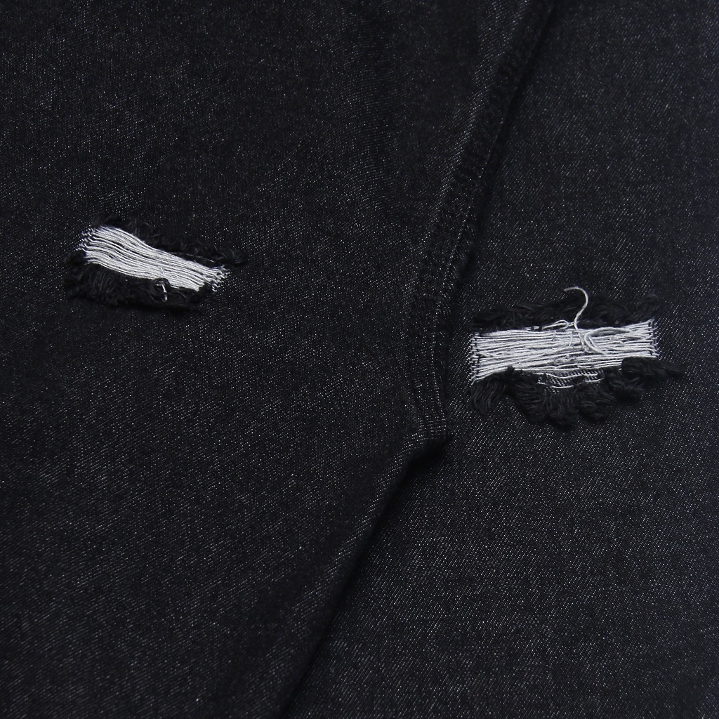 ÁO SƠ MI RÁCH TAY DÀI LIDER STEVE RIPPED DENIM SHIRT