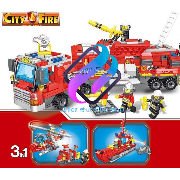 Đồ chơi LEGO lực lượng cứu hỏa - Pugge Shop