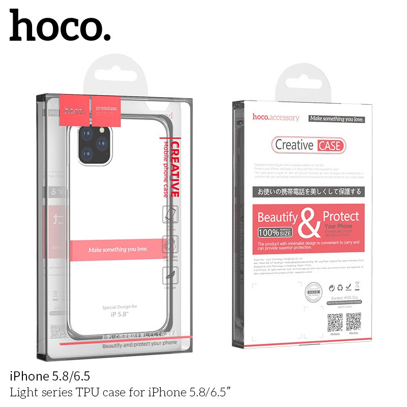 Ốp iphone Silicon HOCO trong suốt siêu mỏng 7/7plus/8/8plus/x/xr/xs/11/12/pro/max/plus/promax - Orio