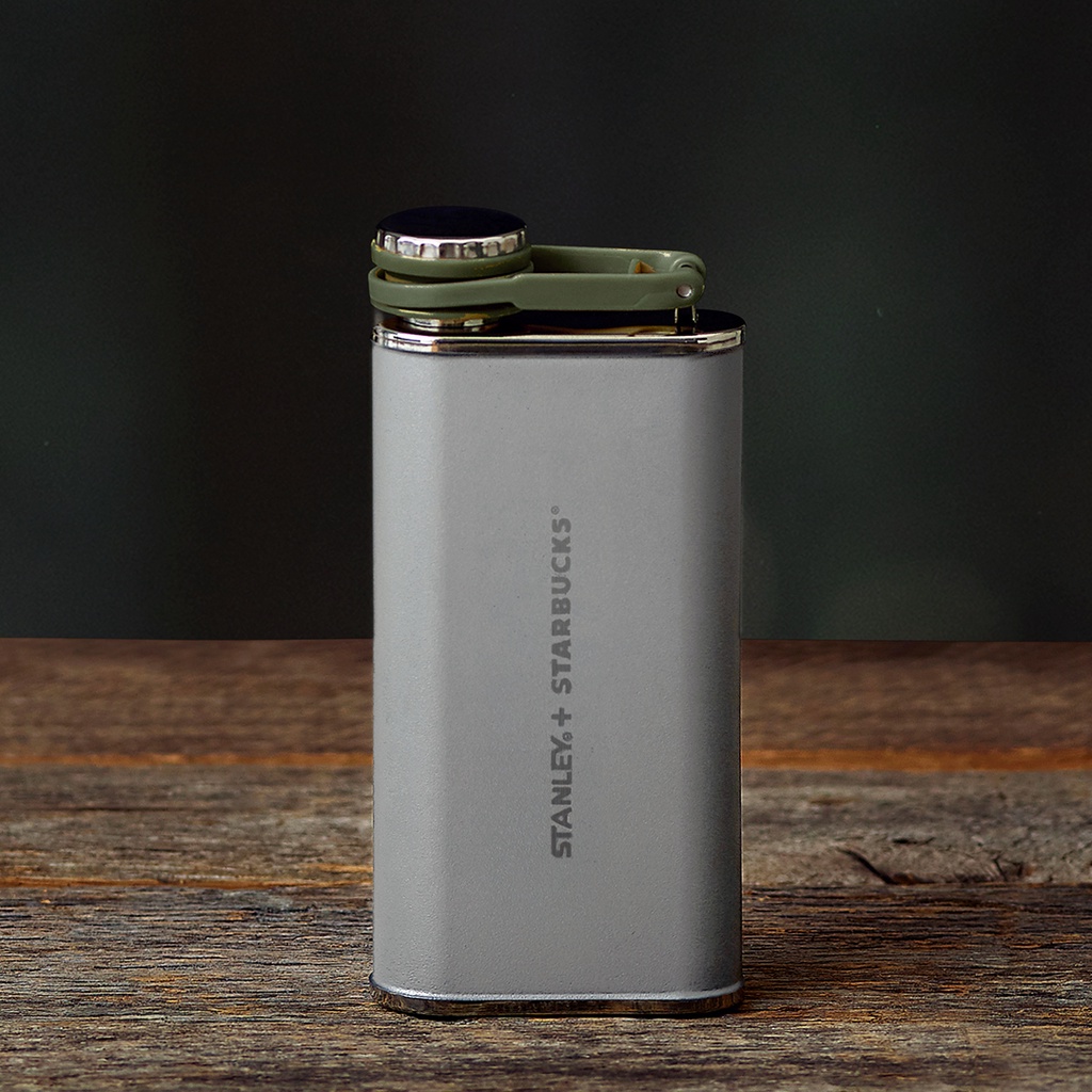 Bình Giữ Nhiệt Starbucks 8Oz (237ml) Stainless Steel Stanley Brushed Grey
