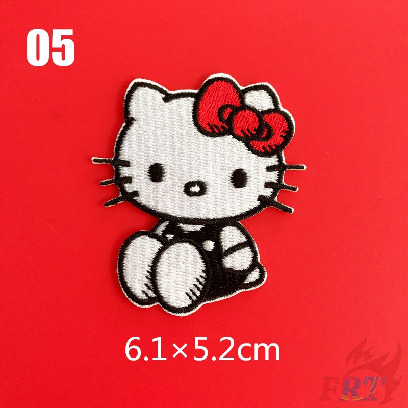 1 Miếng Dán Quần Áo Tự Dính Hình Hello Kitty Dễ Thương