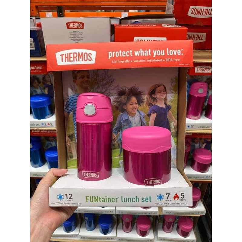 SET BÌNH GIỮ NHIỆT + HỘP ĐỰNG THỨC ĂN CHO BÉ THERMOS FUNTAINER LUNCH SET