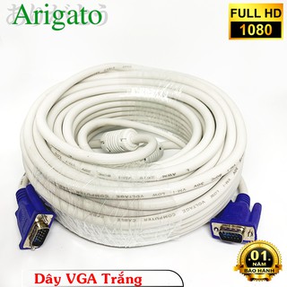 Dây vga 15m, cáp máy tính vga 15m trắng