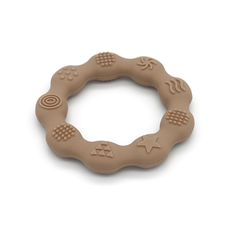 Vòng Đồ Chơi Ngậm Mọc Răng Bằng Silicone Tiện Lợi Dành Cho Bé