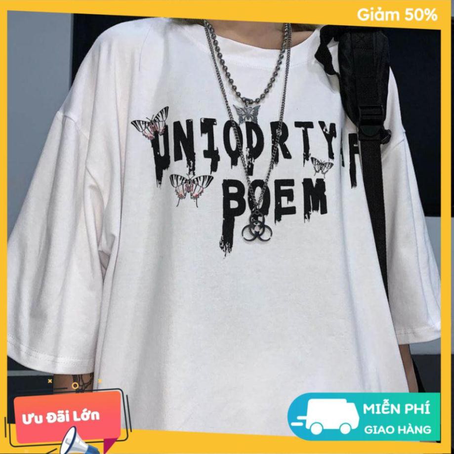 Áo thun tay lỡ Boem, Áo phông tay lỡ Unisex form rộng Oversize