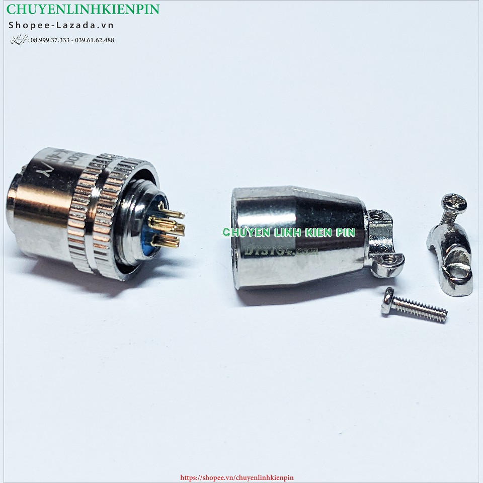 Jack XS10Jk-4P/Y 4 CHÂN  CÁI Dùng cho đồng hồ đo nội trở Yr1035  ( BL64_230 )