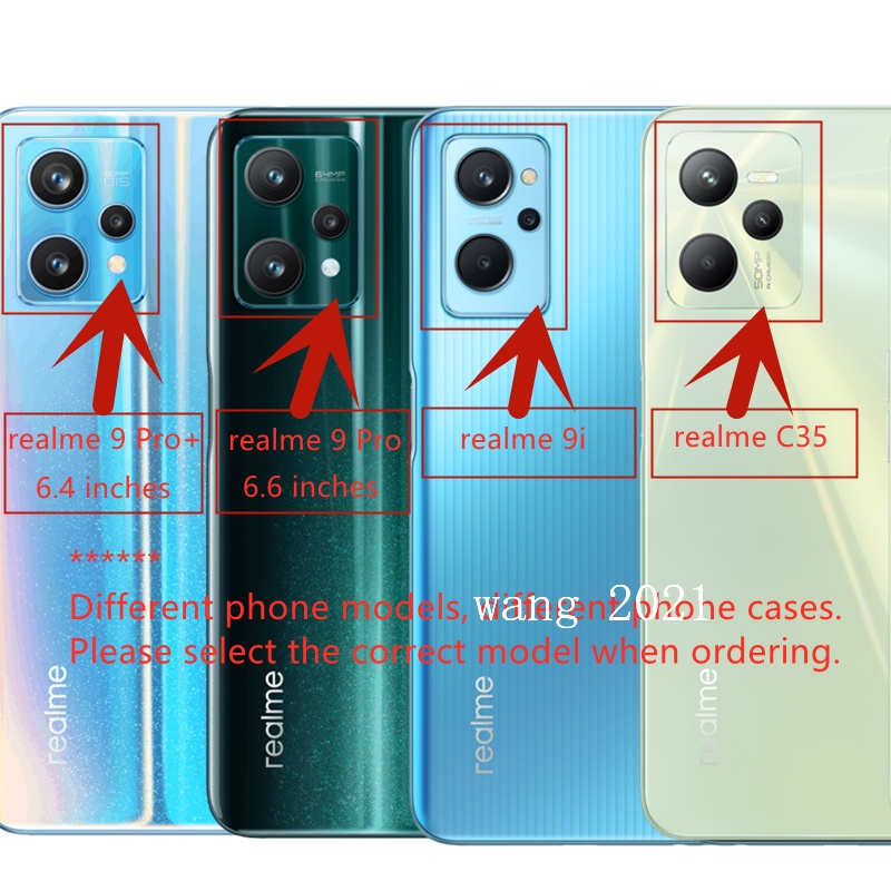 Ốp Điện Thoại Dẻo Trong Suốt Đính Sequin Hình Ngôi Sao Lấp Lánh Chống Rơi Cho Realme C35 / 9 Pro + / 9Pro / 9i 2022