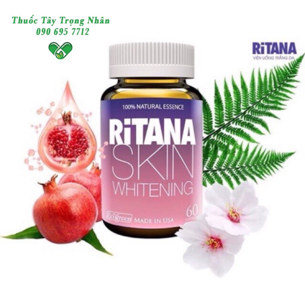 Viên Uống Trắng Da RITANA SKIN WHITENING Làm Trắng Trẻ Hoá Da Ngăn Ngừa Lão Hoá | BigBuy360 - bigbuy360.vn