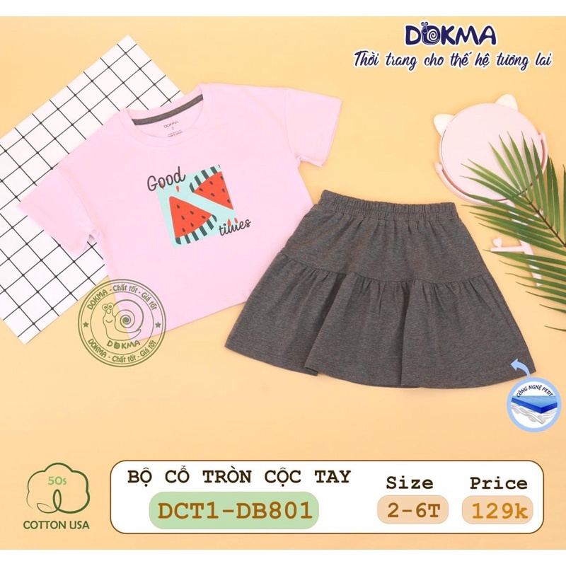 Dokma - Bộ đồ thể thao chất liệu mềm cho bé trai ( 2-6 tuổi)