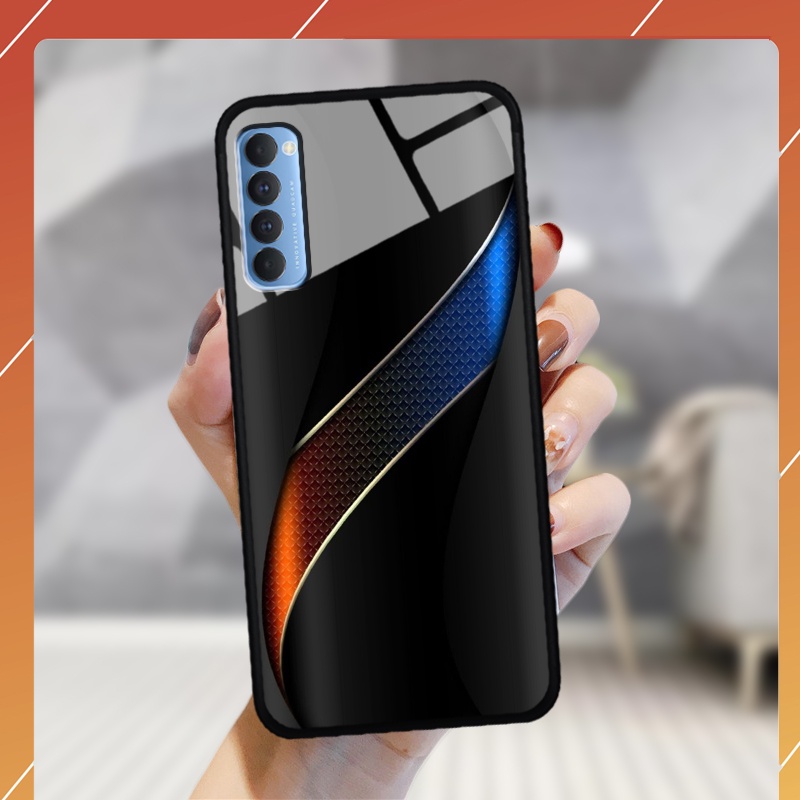 Ốp lưng kính cường lực OPPO Reno 4 pro - in hình 3D