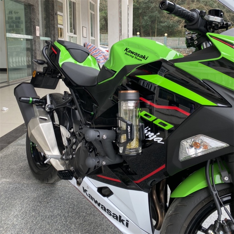 Phù Hợp Giá Đỡ Bình Nước Bằng Hợp Kim Nhôm Cho Xe Mô Tô Kawasaki Ninja 400 NINJA400 Z400