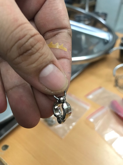 Vòng chân inox, hợp kim cho vẹt dạng đóng mở