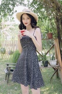 Đầm hoa nhí 2 dây xv