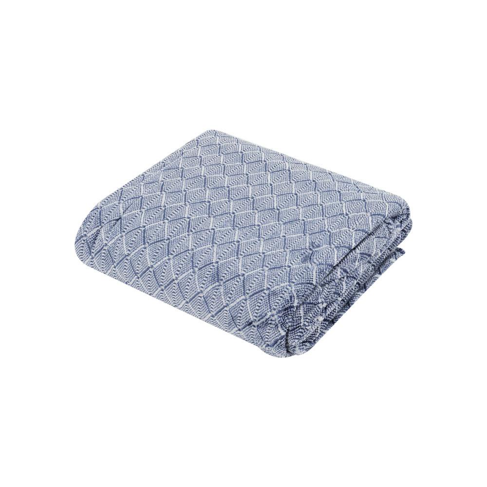 HomeBase HLS Chăn Polyester AMORA W152xD1xH203 Cm màu xanh tím