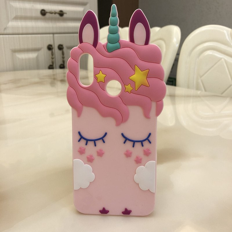 For Huawei Nova 3i 3 3e Y5 Y6 Prime 2018 Nova 2 Lite Case 3D Cherry Unicorn Cover
