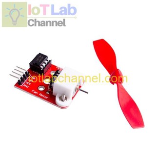 Mạch điều khiển động cơ DC L9110 kèm motor có quạt