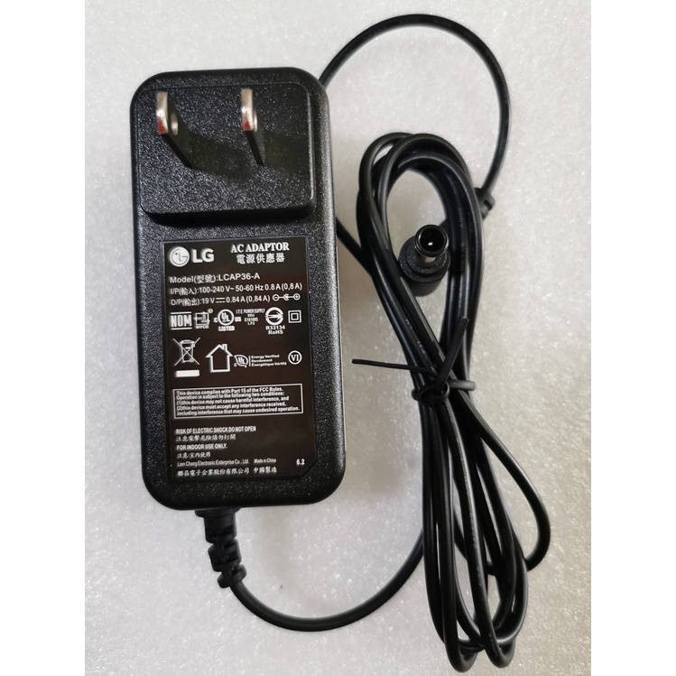 ADAPTER MÀN HÌNH máy tính LG 19V 0.84A hàng chính hãng