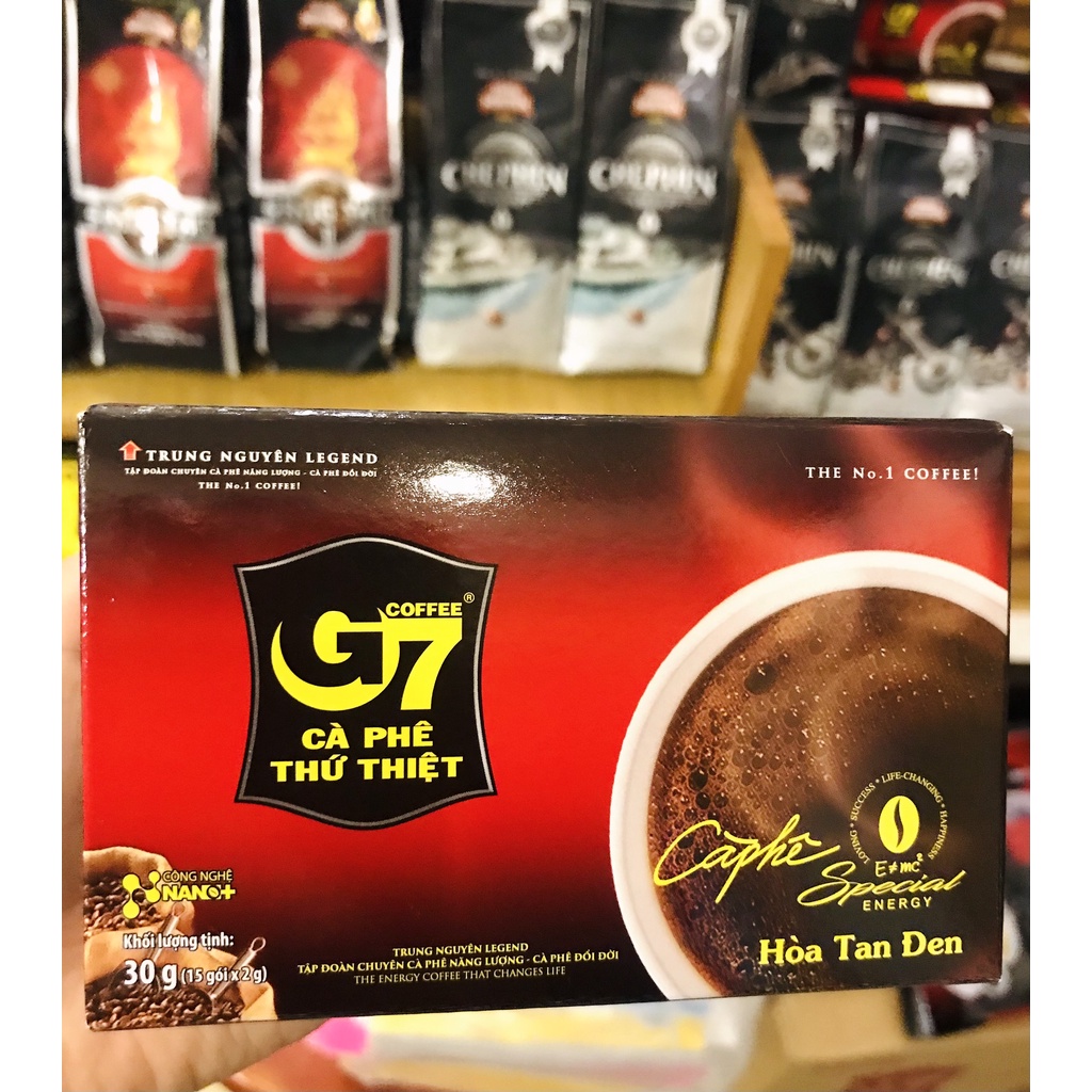 Cà Phê G7 Đen Không Đường hộp 15 gói - Cafe Hoà Tan Trung Nguyên | BigBuy360 - bigbuy360.vn